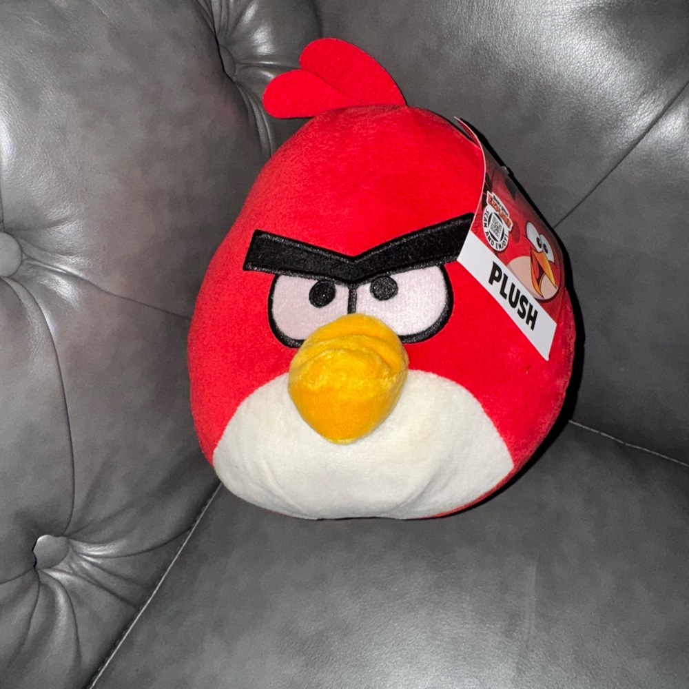 New with tags Red angry birds plush toy
